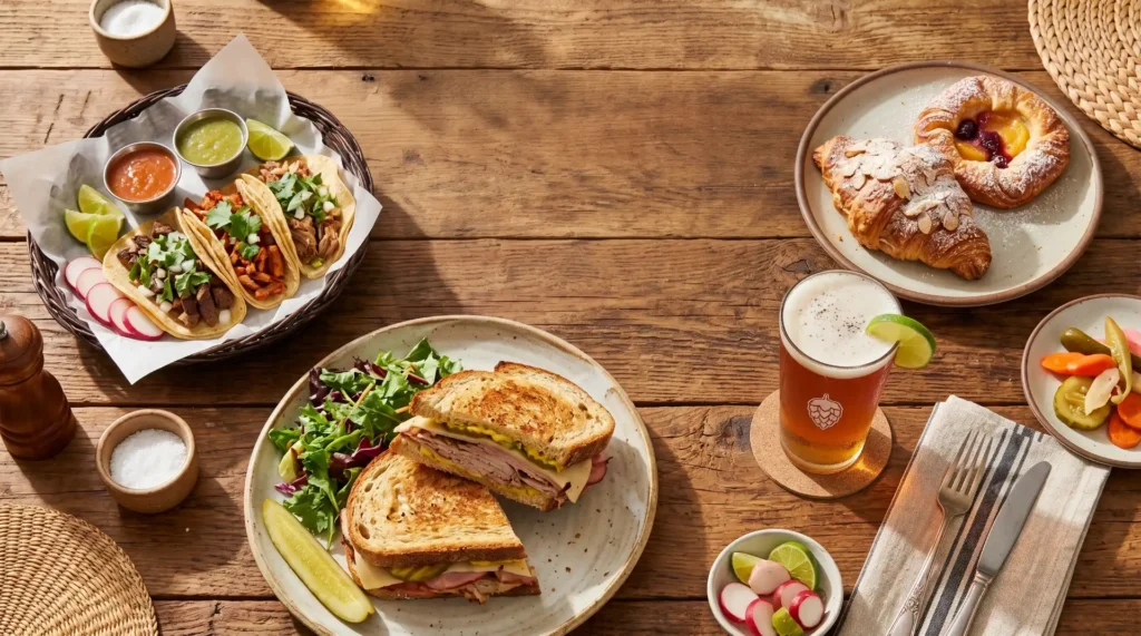 Food_spread_on_wooden_table