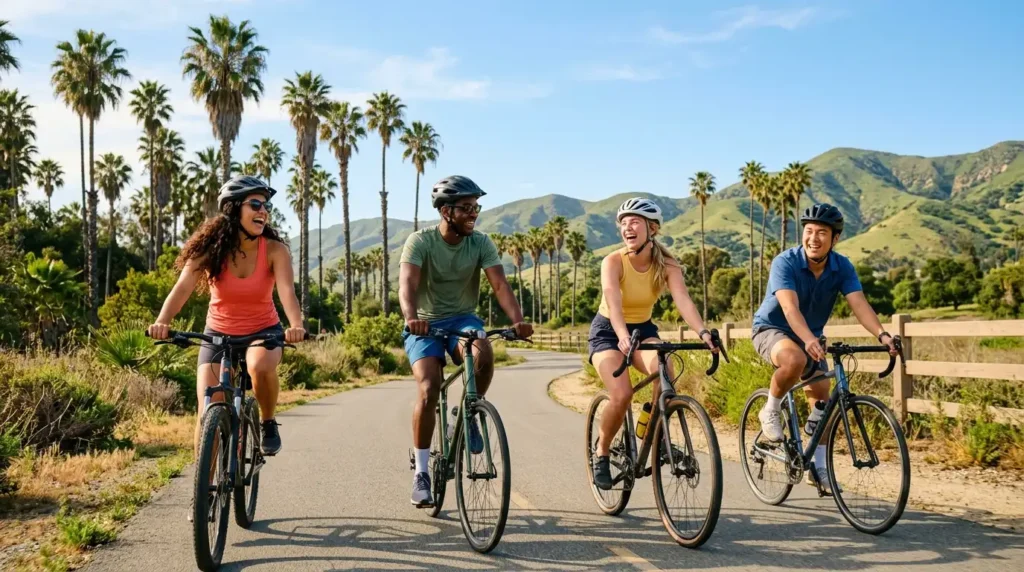 Young_adults_bicycling_outdoors